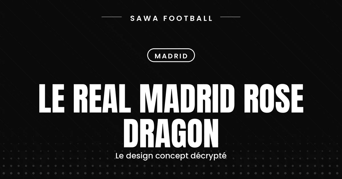 Maillot Real Madrid concept rose dragon, design inspiré des collaborations Yamamoto
