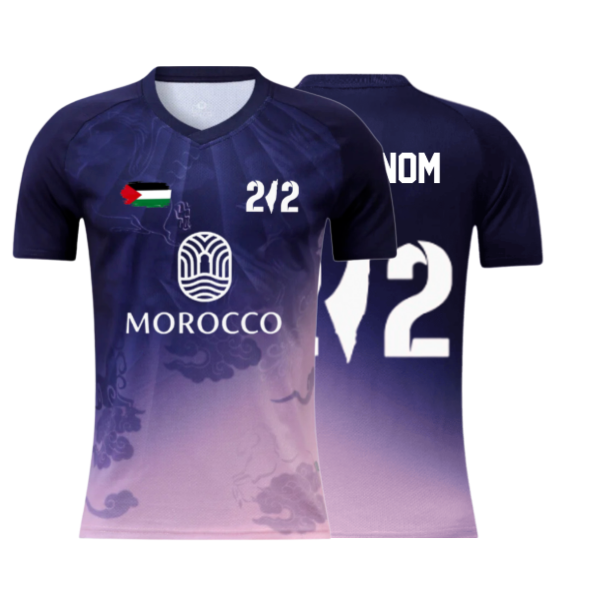 Maillot à Thème - "Maroc-Palestine"