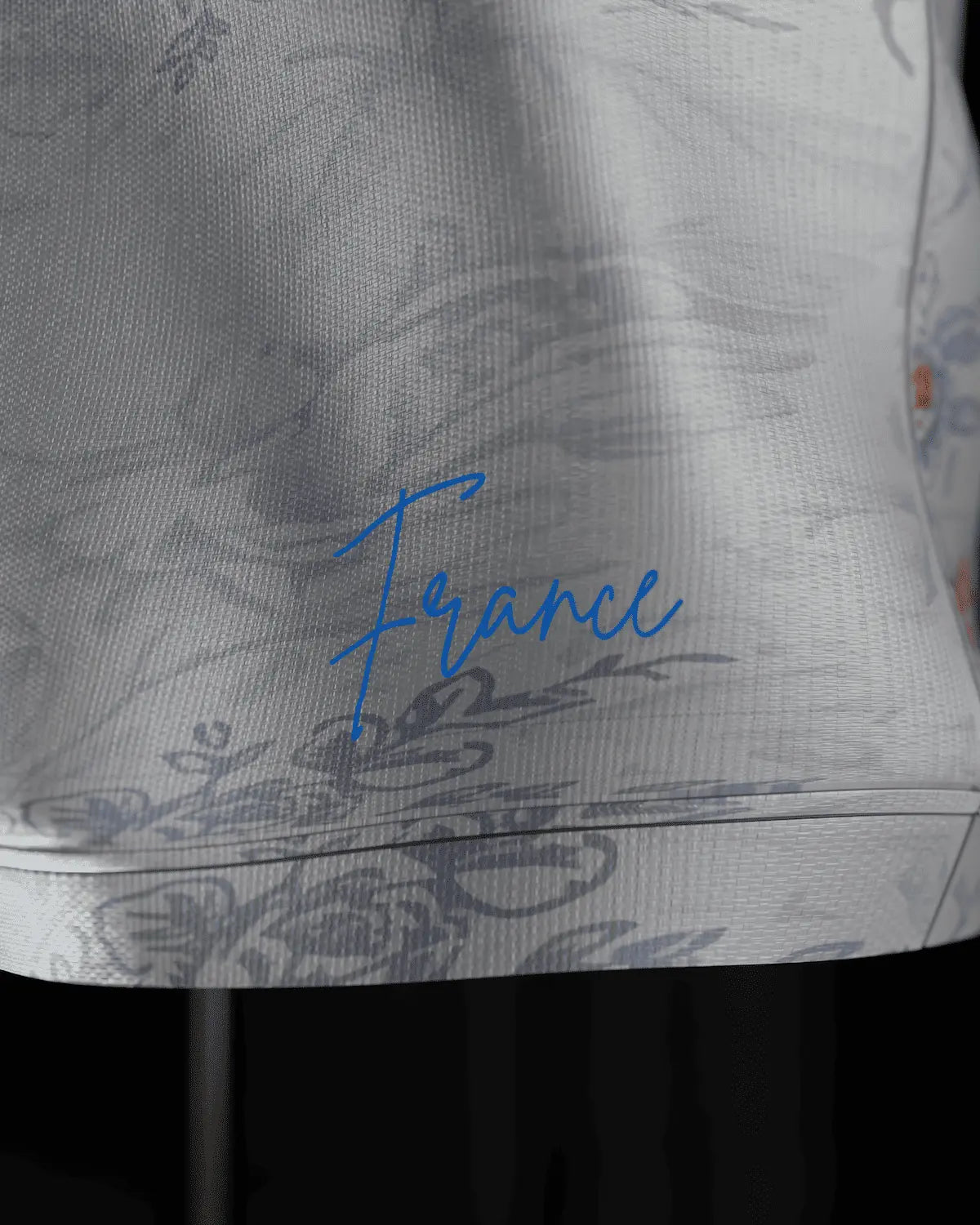 Broderie maillot France blanc