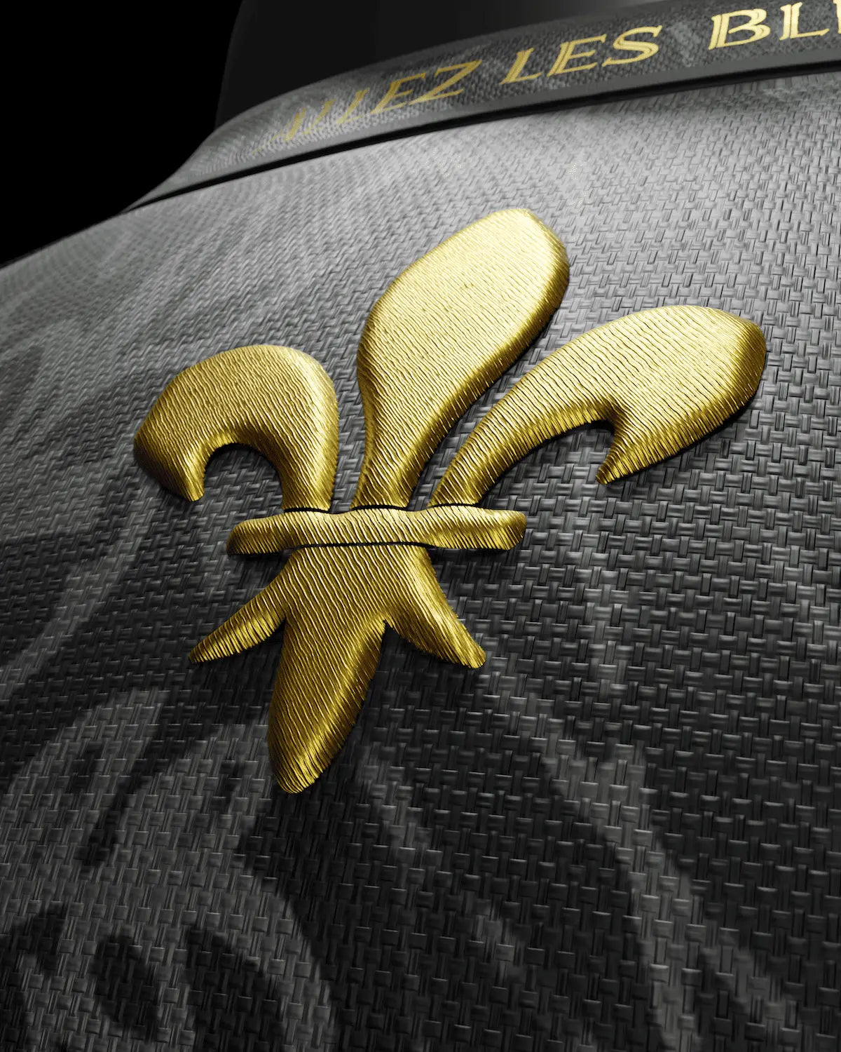 Logo arrière maillot France noir