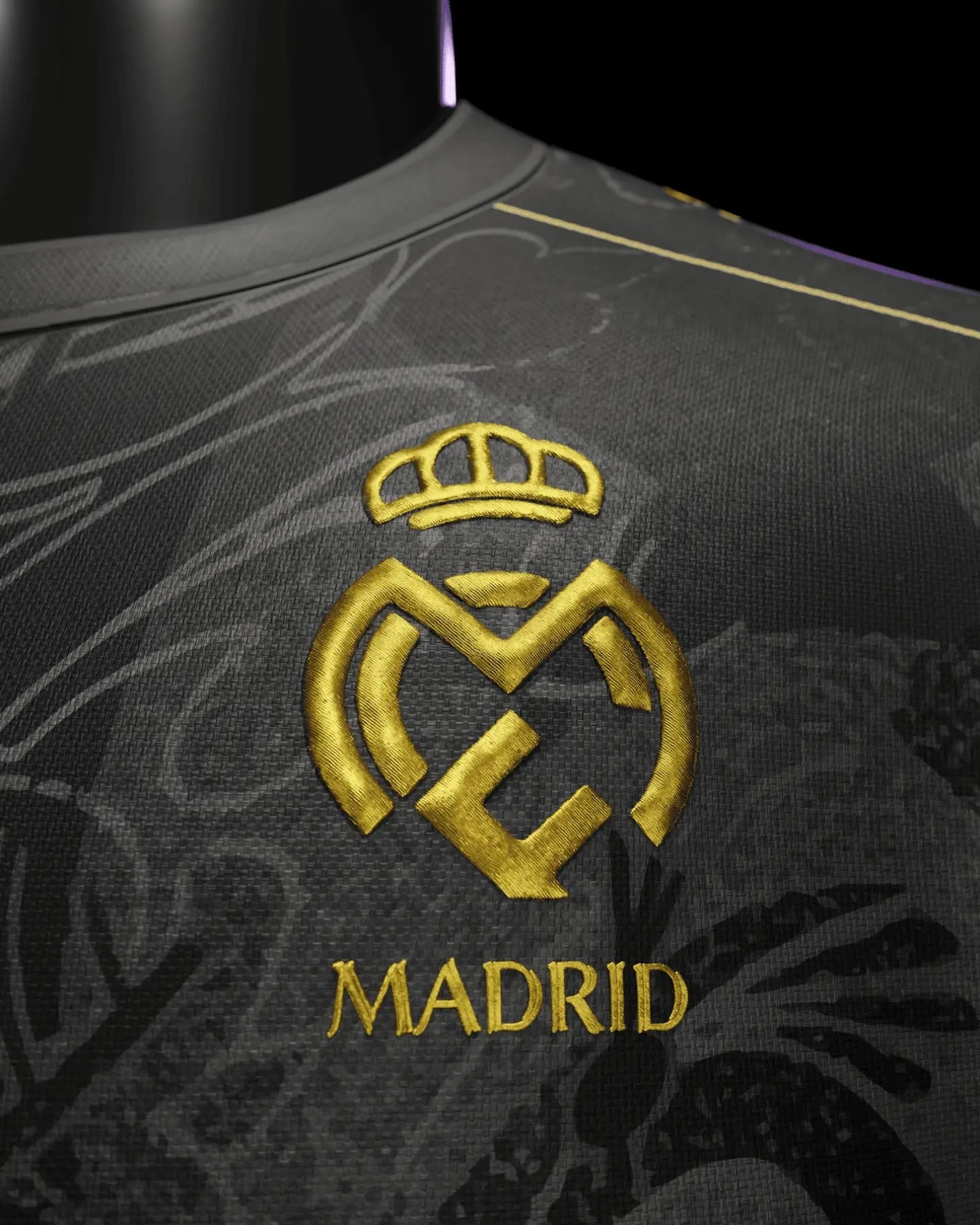 Logo du Real Madrid noir