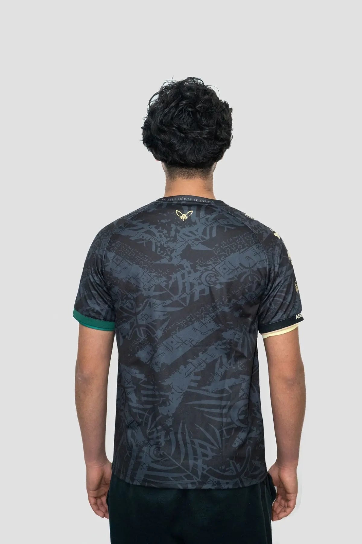 Maillot de l'Algérie noir 2026 de dos