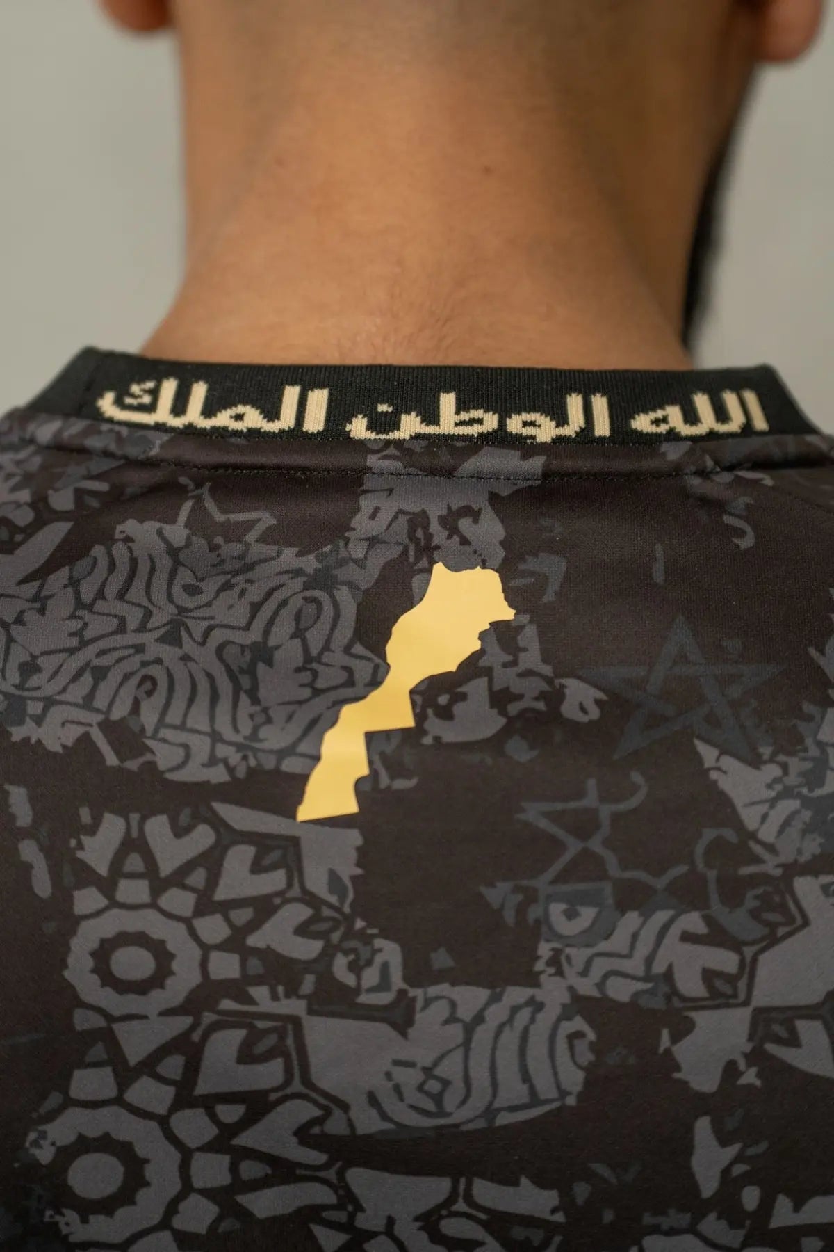 col du maillot du Maroc noir