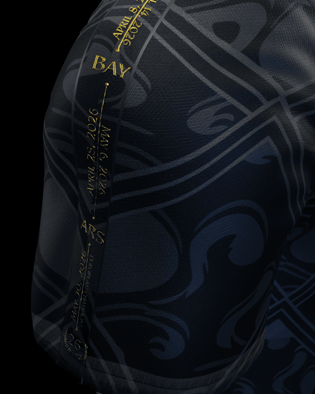 Maillot Paris extérieur 2026-2027 – manche, parcours 2026 (bas)