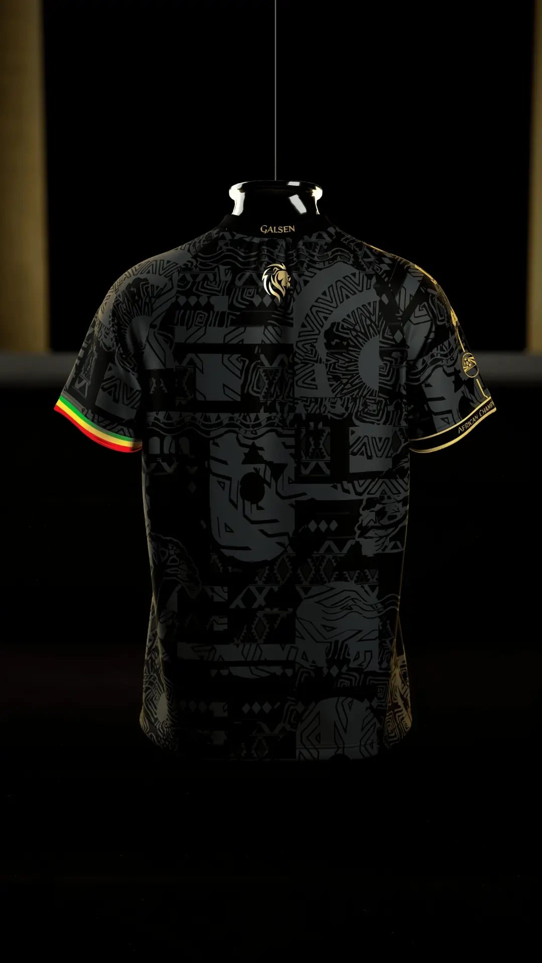 Maillot du Sénégal noir 2026 de dos