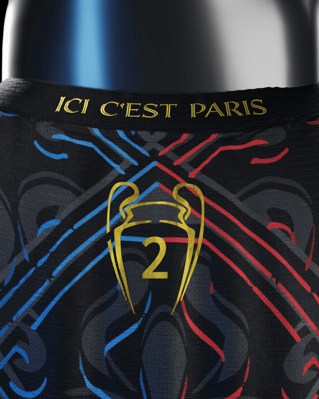 Maillot Paris 2026-2027 – détail au dos