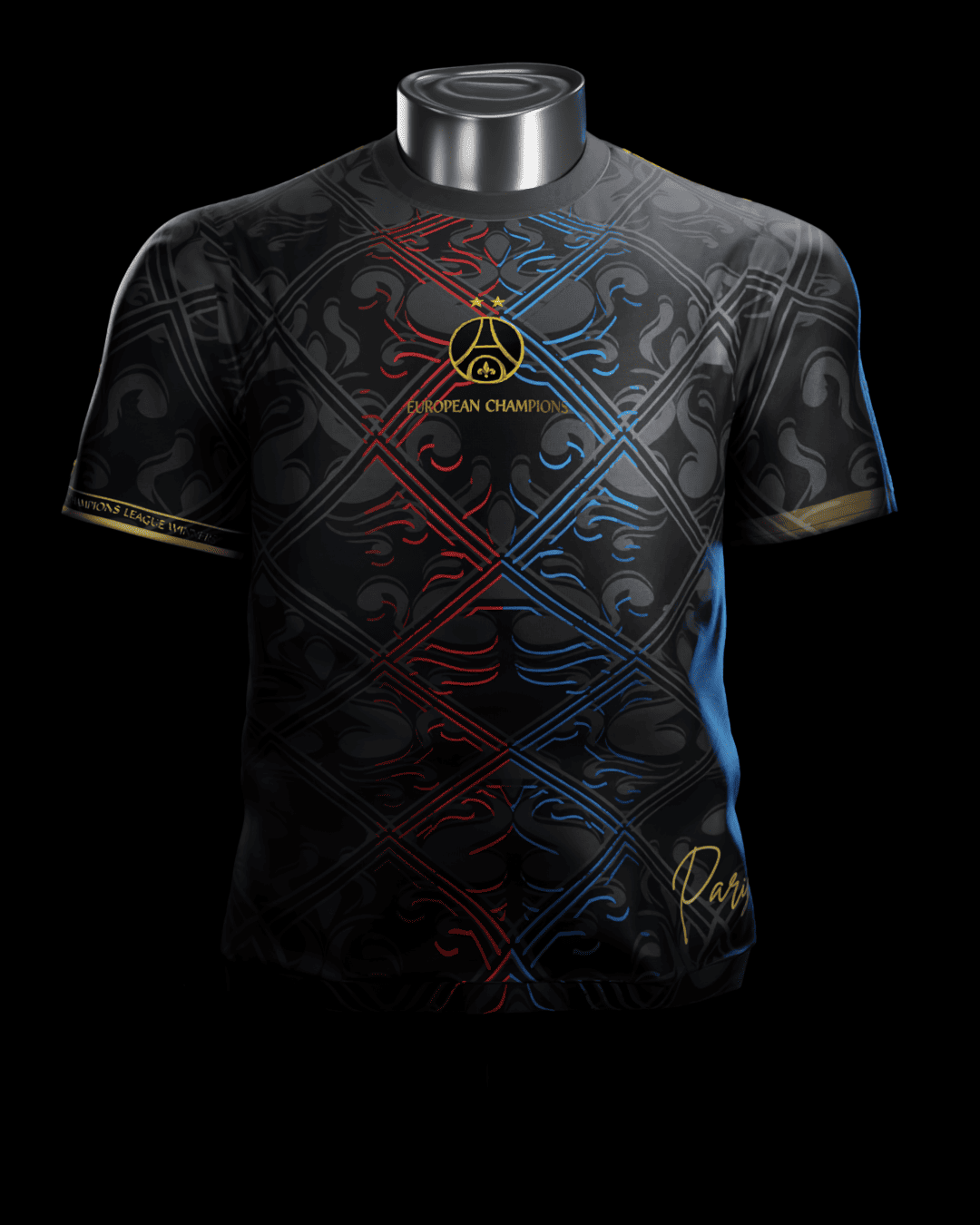 Maillot Paris extérieur 2026-2027 – vue de face