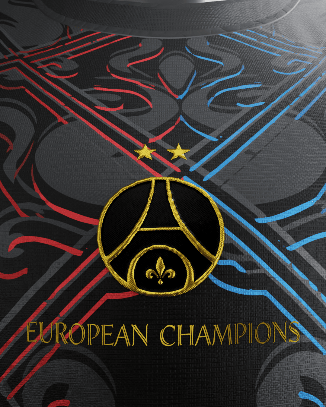 Maillot Paris extérieur 2026-2027 – détail de l'écusson