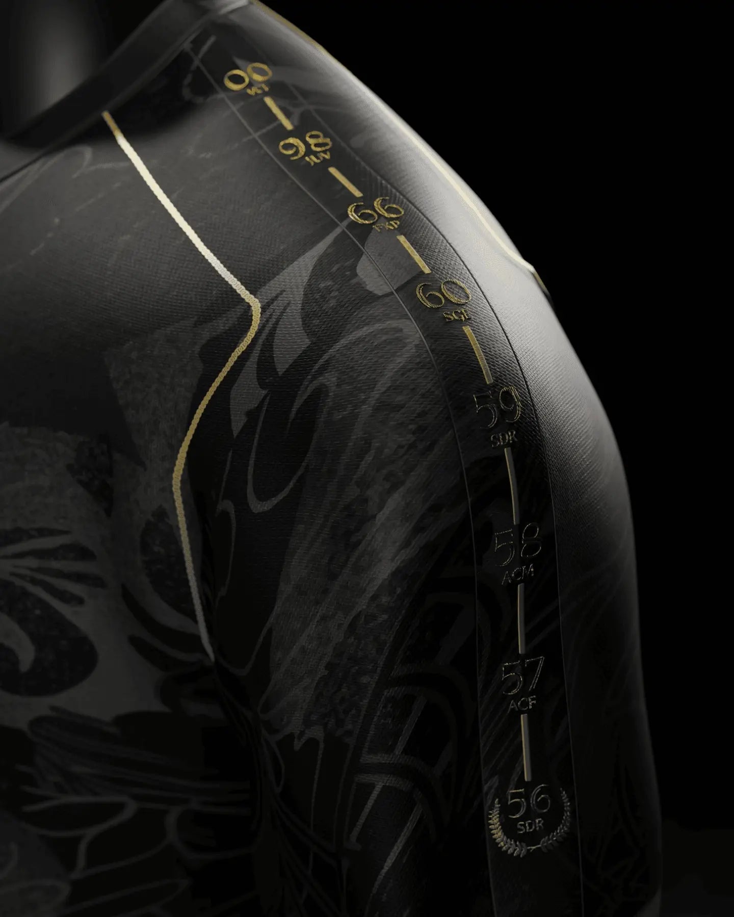 Epaule gauche du maillot du Real Madrid noir