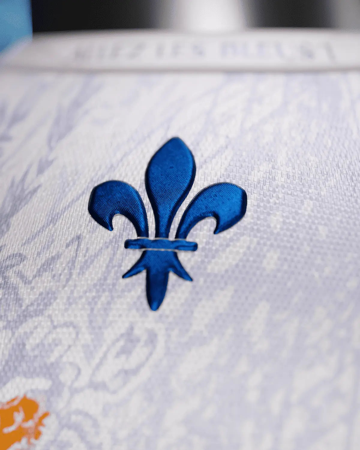 Logo arrière maillot France blanc