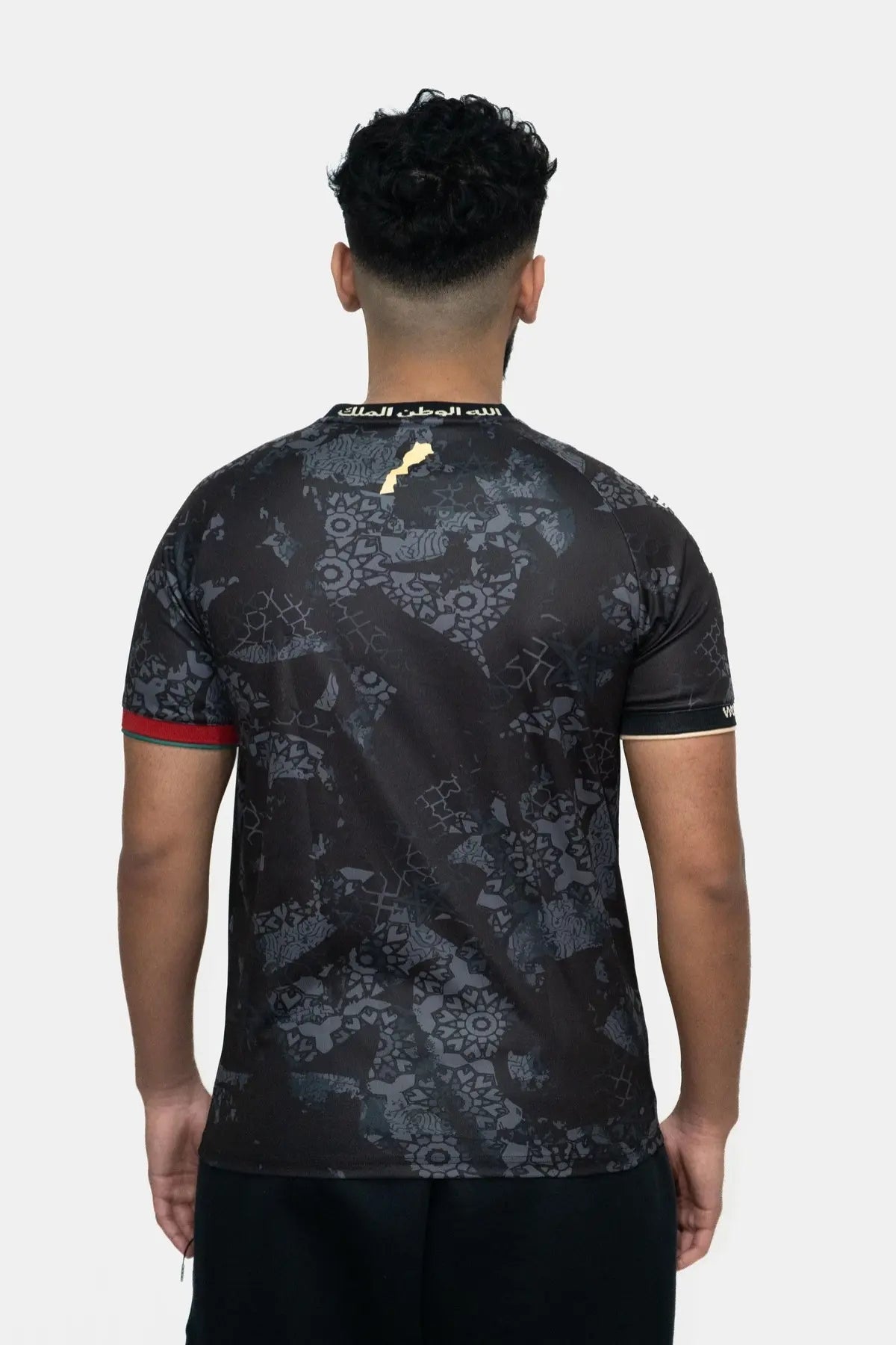 maillot Maroc noir de dos