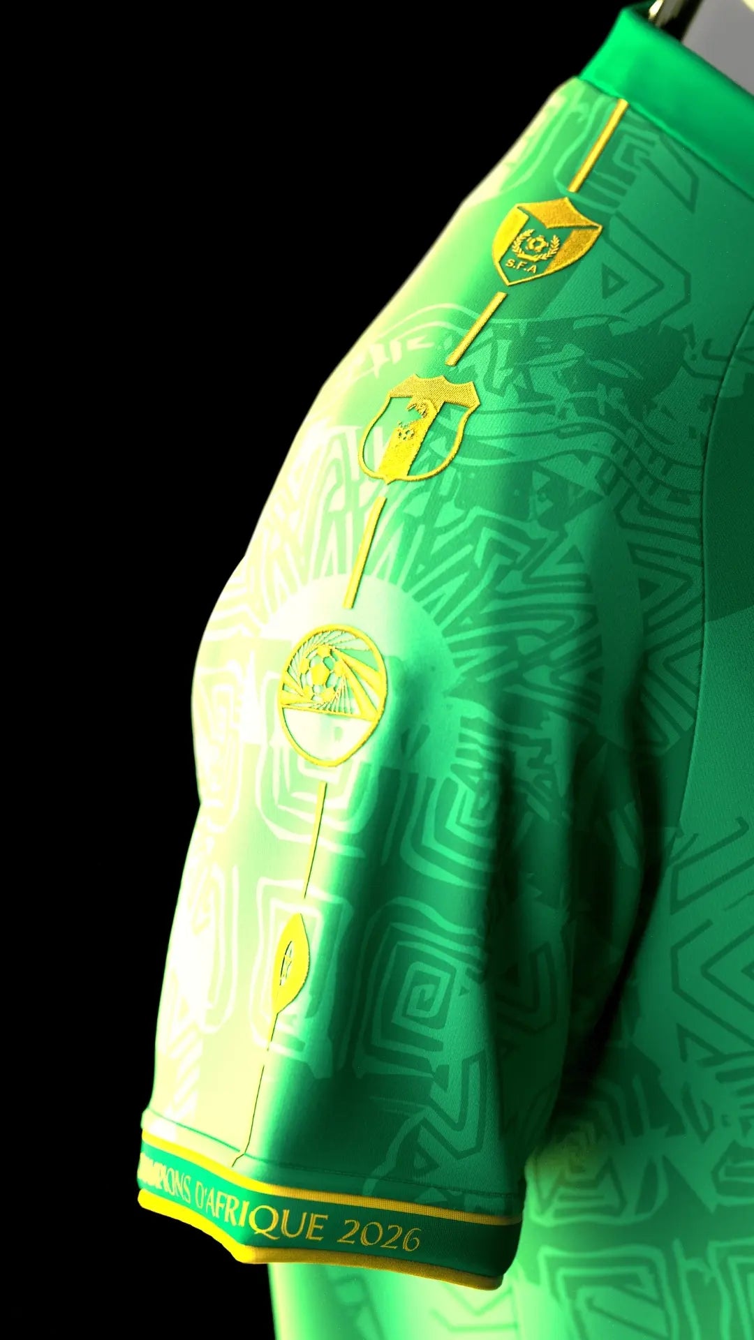 Manche du maillot du Sénégal vert