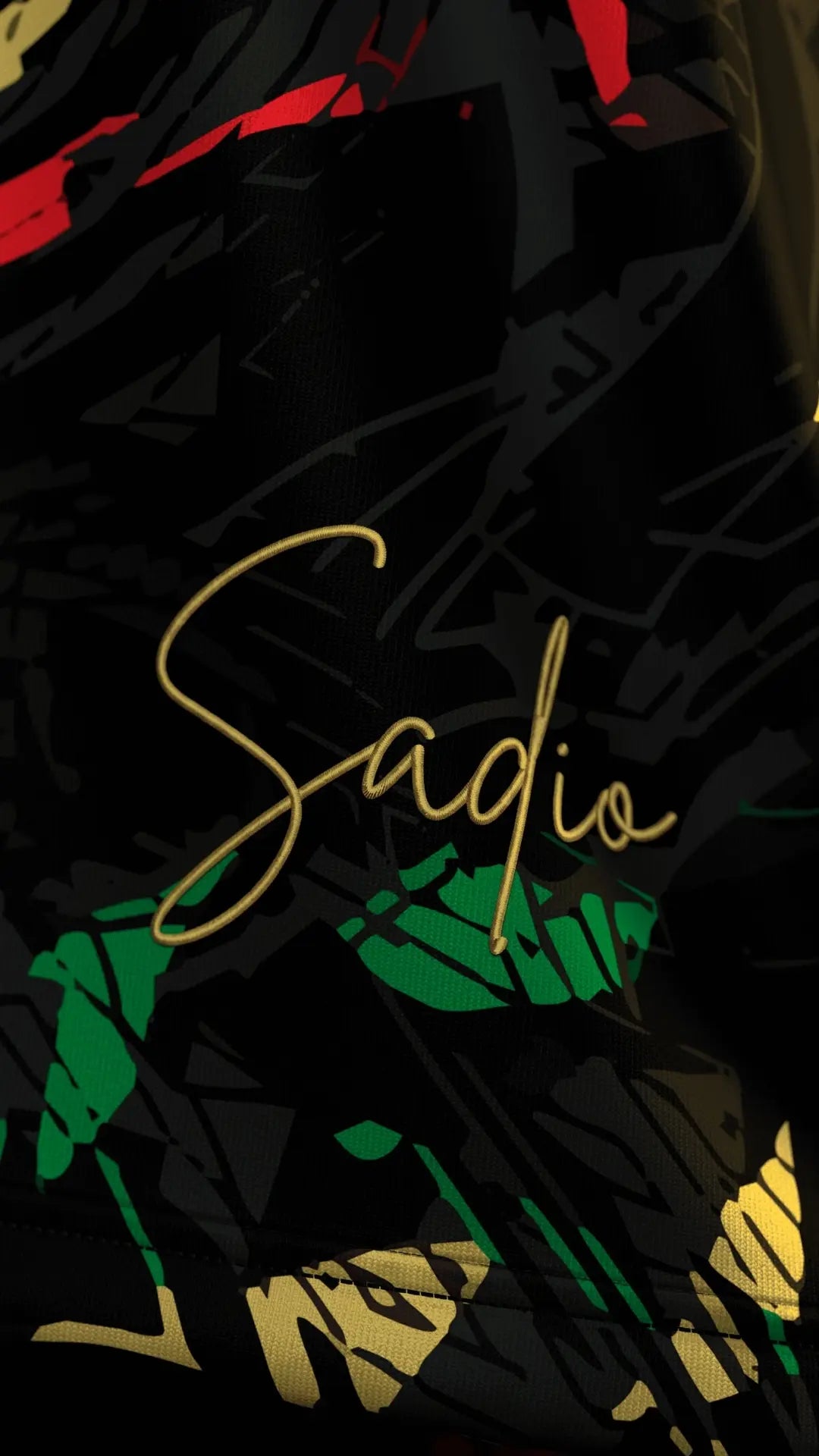 Signature Sadio Mane sur maillot du Sénégal