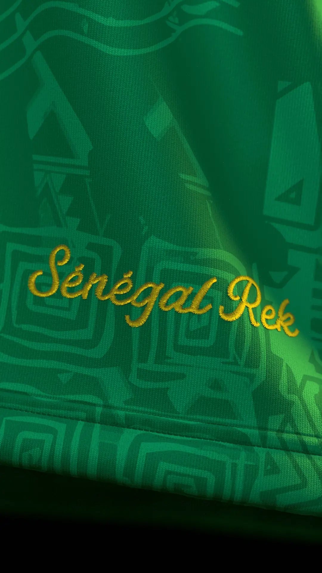 Signature du maillot du Sénégal vert 2026